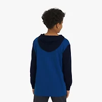 Champion Big Kid Boys Hooded Long Sleeve Regular Fit Graphic T-Shirt