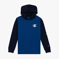 Champion Big Kid Boys Hooded Long Sleeve Regular Fit Graphic T-Shirt
