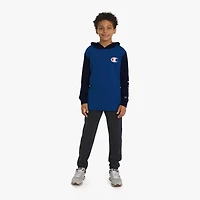 Champion Big Kid Boys Hooded Long Sleeve Regular Fit Graphic T-Shirt