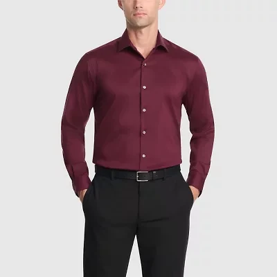 Van Heusen Ultra Wrinkle Free Mens Slim Fit Stretch Fabric Long Sleeve Dress Shirt