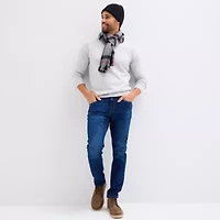 St. John's Bay Plaid Scarf And Beanie Set Plaid Oblong Scarf