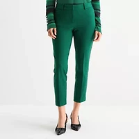 Liz Claiborne Emma Ponte Womens Mid Rise Ankle Pant
