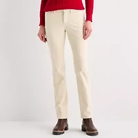 St. John's Bay Womens Mid Rise Bootcut Corduroy Pant