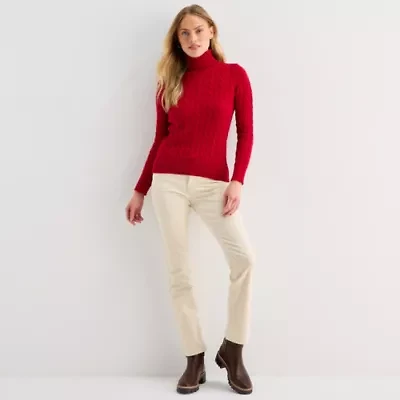 St. John's Bay Womens Mid Rise Bootcut Corduroy Pant