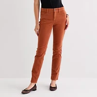 St. John's Bay Womens Mid Rise Straight Corduroy Pant
