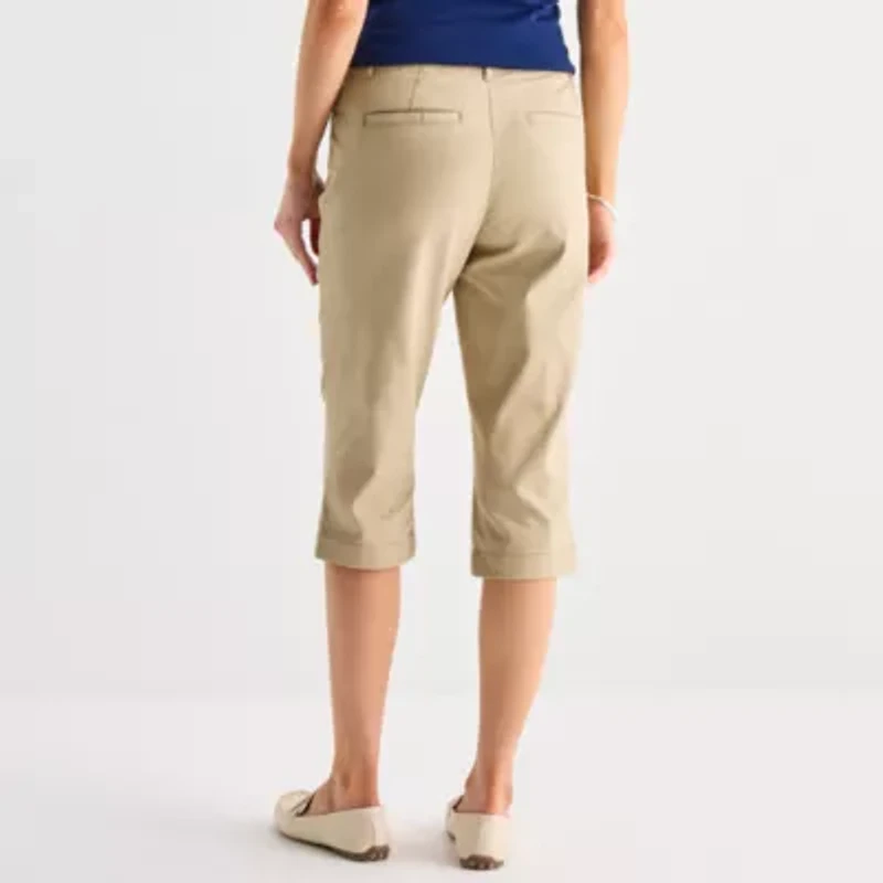St. John's Bay Womens Mid Rise Capri Pant