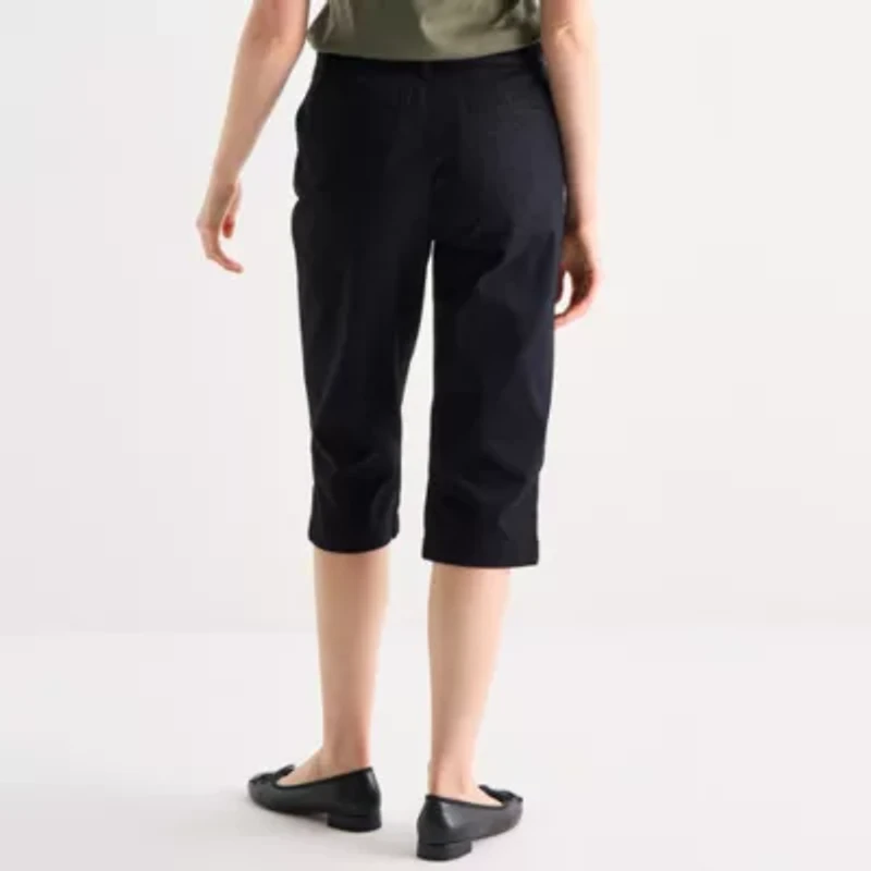 St. John's Bay Womens Mid Rise Capri Pant