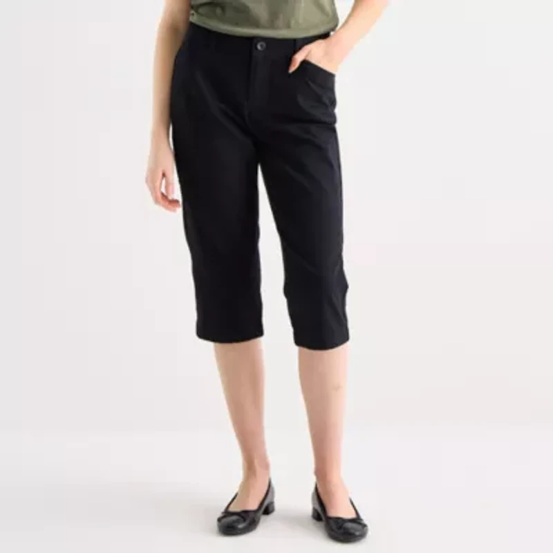 St. John's Bay Womens Mid Rise Capri Pant