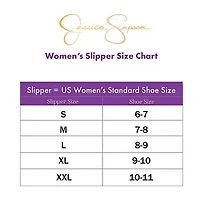 JS Jessica Simpson High Plush Cross Womens Slip-On Slippers