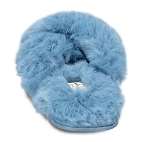 Jessica Simpson High Plush Cross Womens Slip-On Slippers