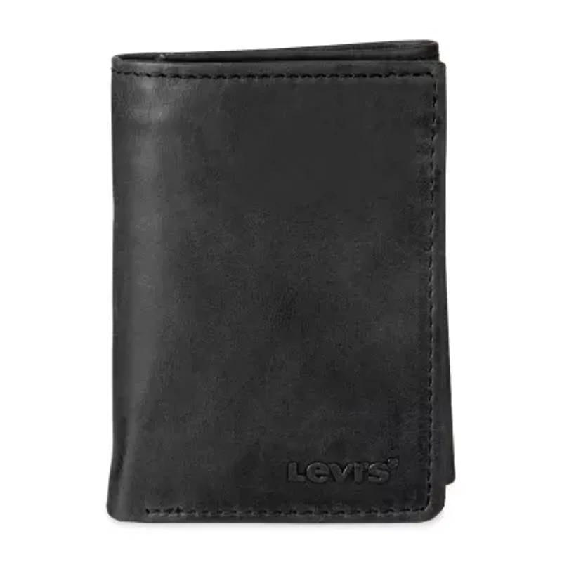 Levi's Slim Trifold W/Zipper Mens Personalized Slim Fold Wallet