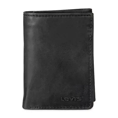 Levi's Slim Trifold W/Zipper Mens Personalized Slim Fold Wallet