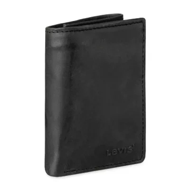 Levi's Slim Trifold W/Zipper Mens Personalized Slim Fold Wallet