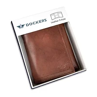 Dockers Rfid Extra Capacity Trifold With Zipper Mens Personalized Trifold Wallet