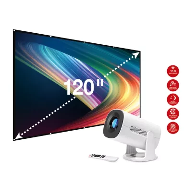 GPX 720p Projector and Screen Bundle