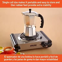 IMUSA Electric Stainless Steel Single Burner