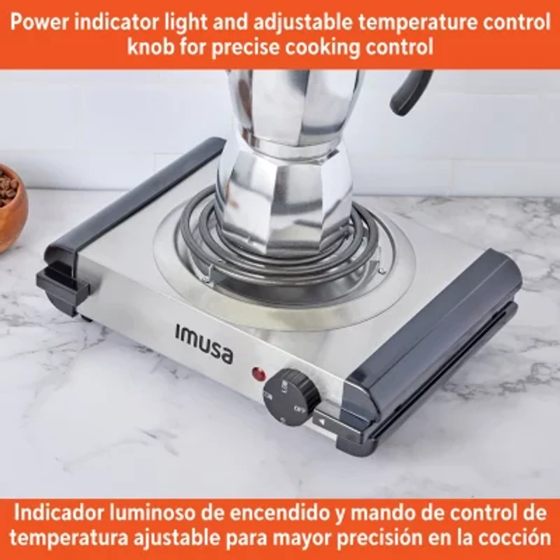 IMUSA Electric Stainless Steel Single Burner