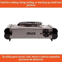 IMUSA Electric Stainless Steel Single Burner