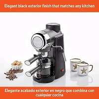 IMUSA Espresso + Cappuccino 4-Cup Coffee Maker