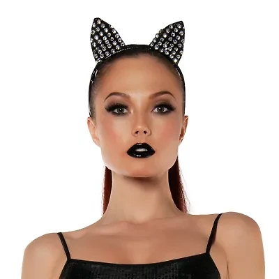 Womens Sparkle Kitty Ears Costume