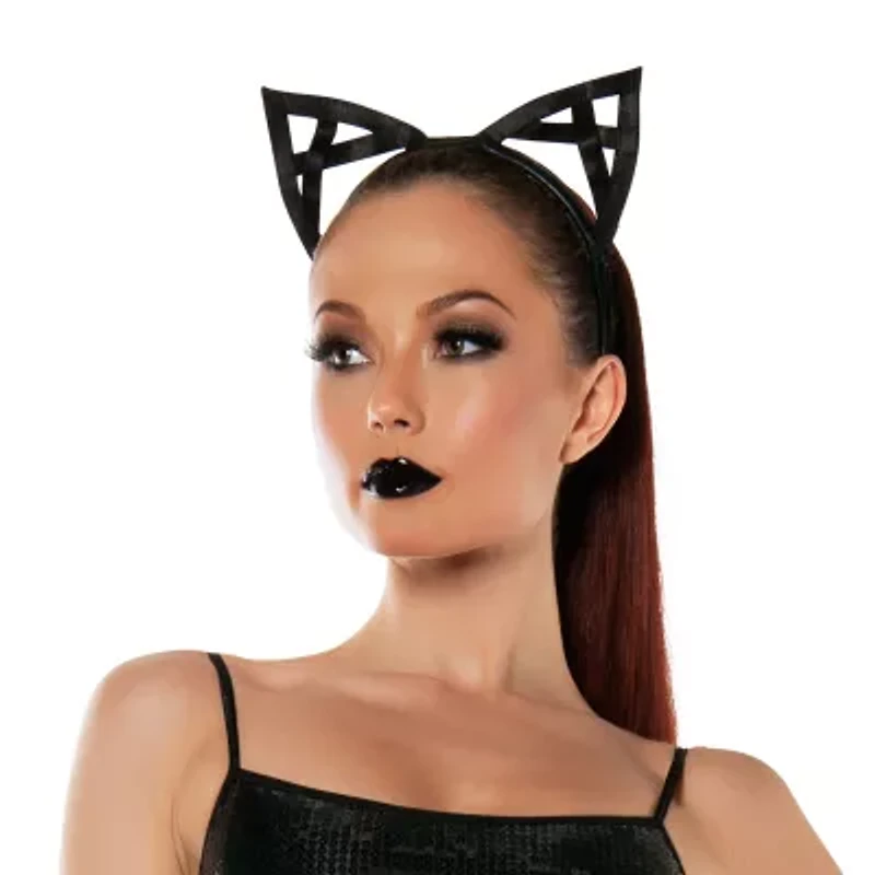 Womens Bondage Kitty Ears Costume