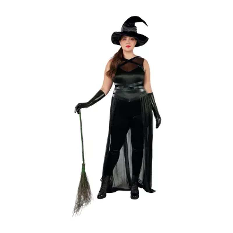 Womens Plus Raven Witch Costume