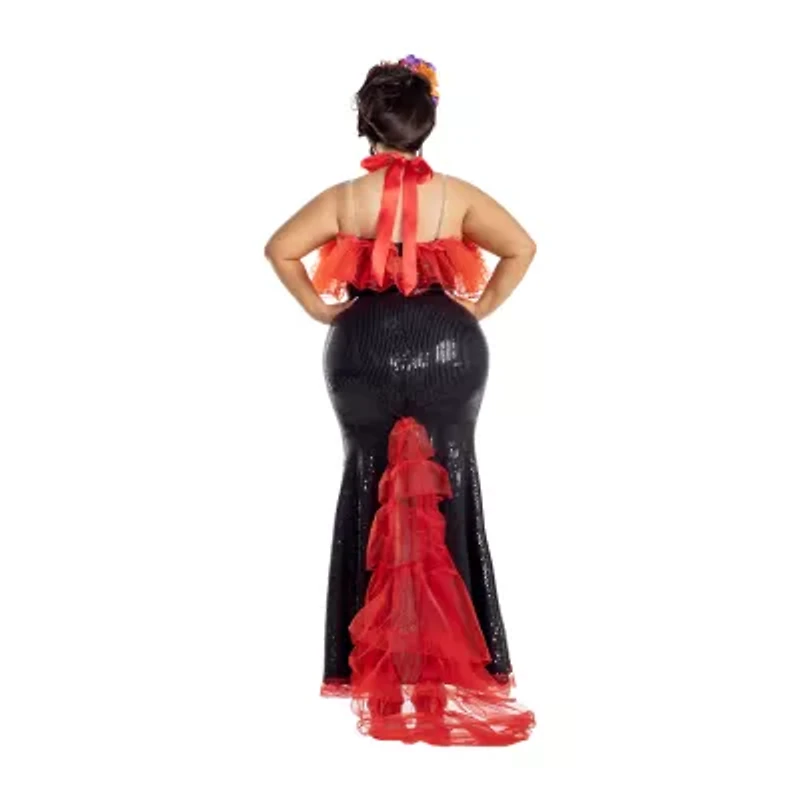 Womens Plus Glamour Muerta Costume