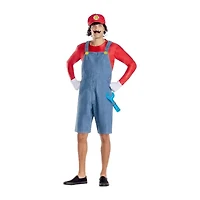 Mens Red Gamer Costume