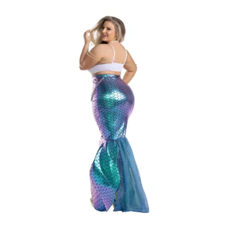 Womens Plus Under Sea Mermaid Costume