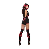 Womens Red Dragon Ninja Costume