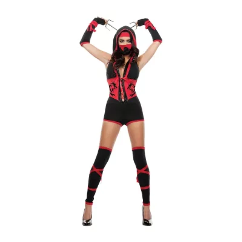 Womens Red Dragon Ninja Costume
