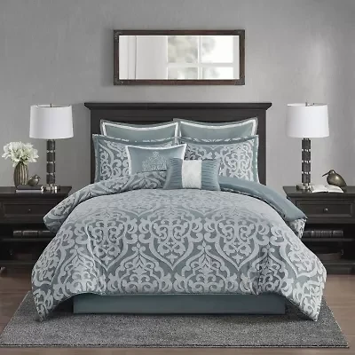 Madison Park Dillon 8-pc. Damask + Scroll Comforter Set