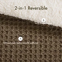 Madison Park Ellis Waffle Knot Chenille Midweight Comforter Set