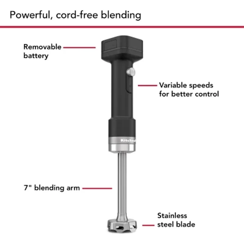 KitchenAid Cordless Hand Blender with Battery