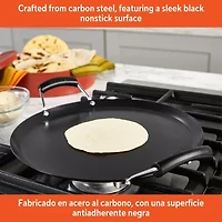 IMUSA 11" Round Comal Griddle with Bakelit Handle