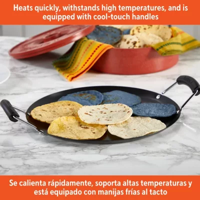 IMUSA 11" Round Comal Griddle with Bakelit Handle