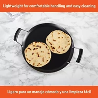 IMUSA 11" Round Comal Griddle with Bakelit Handle