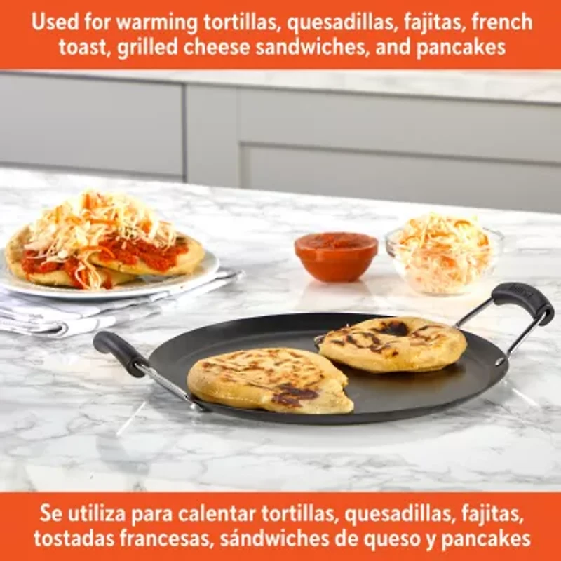 IMUSA 11" Round Comal Griddle with Bakelit Handle