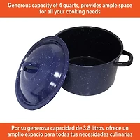 IMUSA Enamel Steel 4-Qt. Stockpot with Lid
