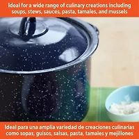 IMUSA Enamel Steel 4-Qt. Stockpot with Lid