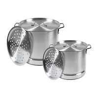 IMUSA 2-pc. Aluminum Steamer Set with Lids