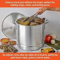 IMUSA 2-pc. Aluminum Steamer Set with Lids