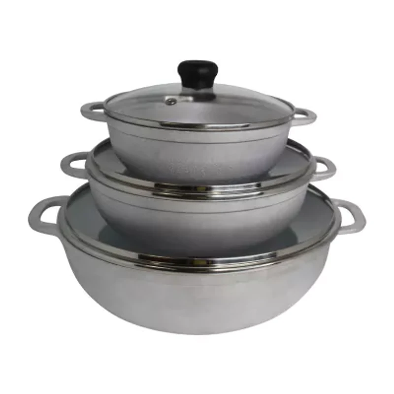 IMUSA Basic 6-pc. Caldero Set with Glass Lids