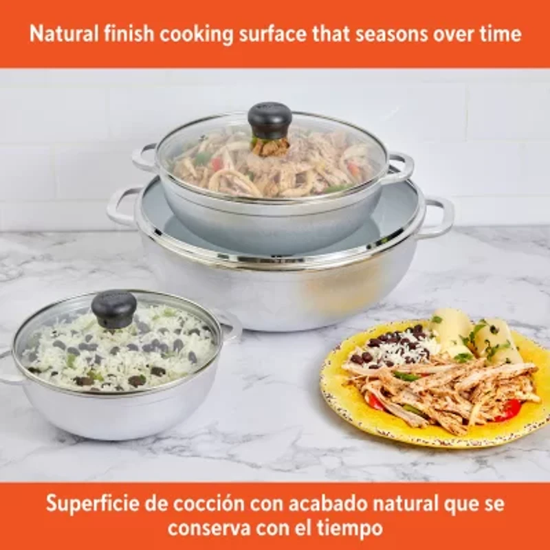 IMUSA Basic 6-pc. Caldero Set with Glass Lids