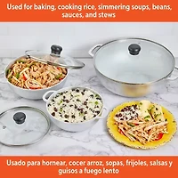 IMUSA Basic 6-pc. Caldero Set with Glass Lids