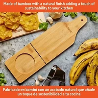 IMUSA Bamboo Large Plaintain Press