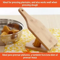IMUSA Bamboo Large Plaintain Press