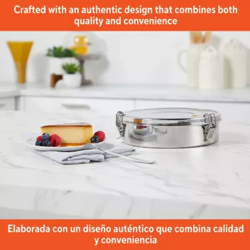 IMUSA Stainless Steel 7" Round Flan Mold