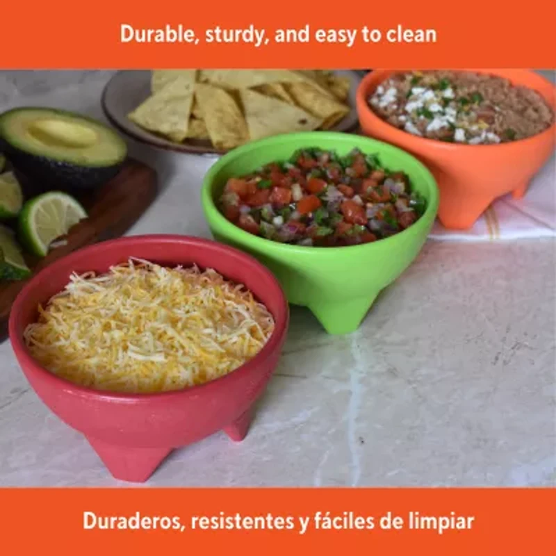 IMUSA Multicolor 3-pc. Salsa Dish Set