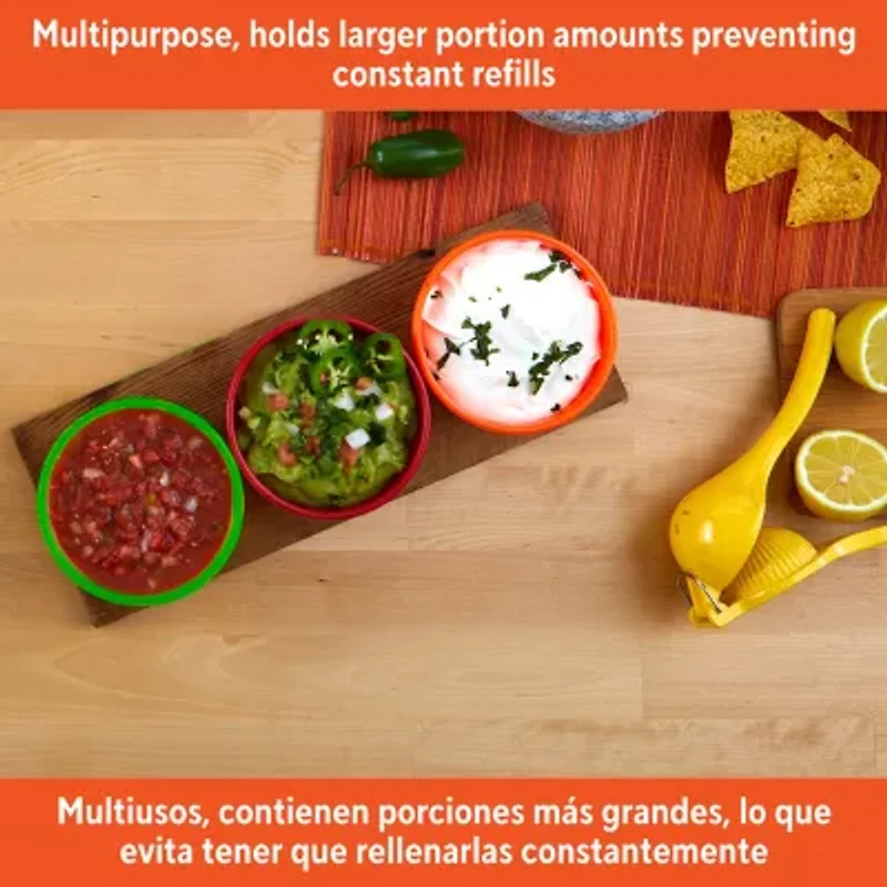 IMUSA Multicolor 3-pc. Salsa Dish Set